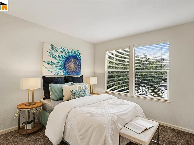 secondary bedroom with staging