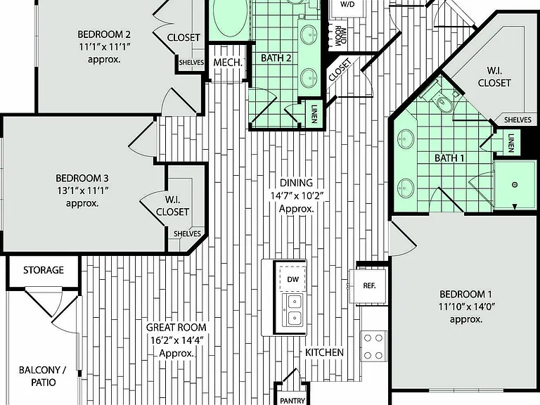 C1 floor plan Broadstone Vintage Park
