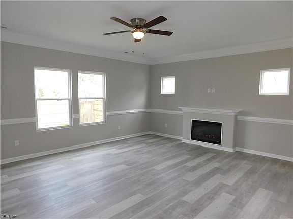 LVP Flooring, Electric Fireplace, Ceiling Fan