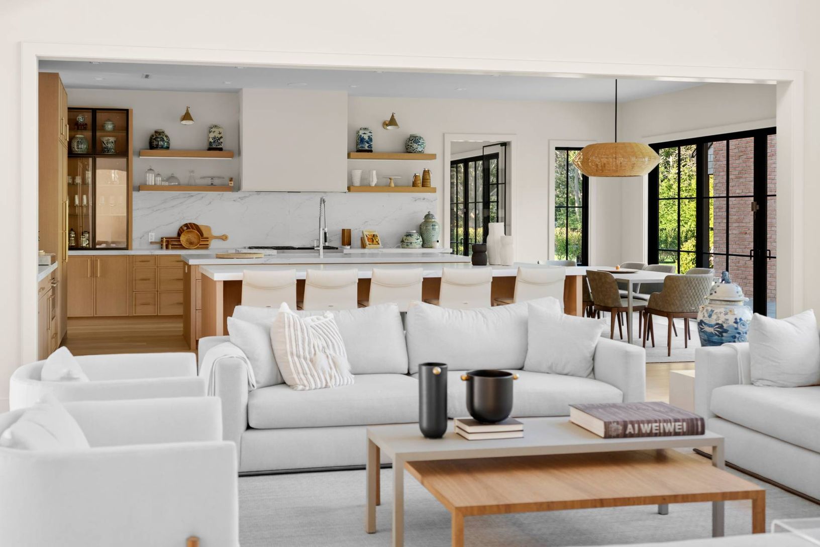  Kitchen and Living Room