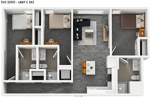Floor plan E3x3