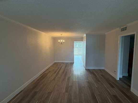 Living room and dining room