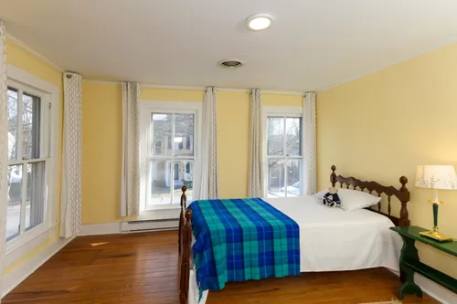 Additional bedroom #2 - corner bedroom with large windows, views of the front street and St. Michaels Museum. - 111 E Chestnut St