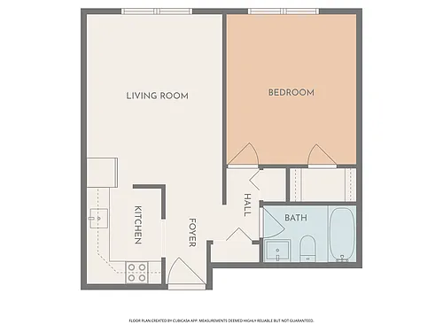 Floor plan 1 bedroom
