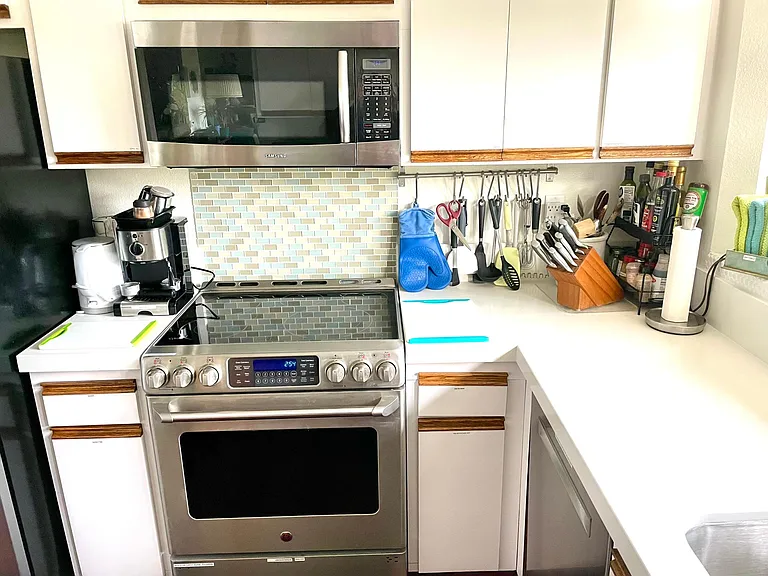 All new solid surface countertops