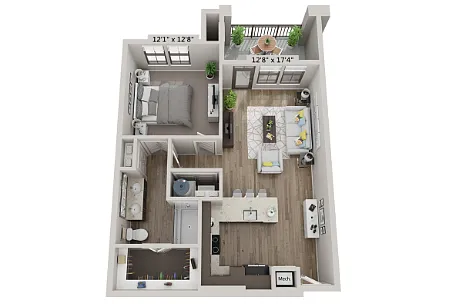 Floor plan A3 - Cobalt