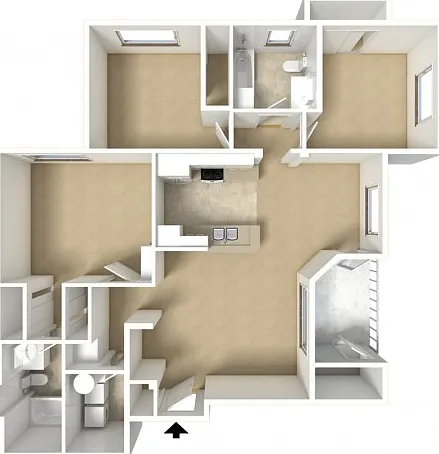 Cottonwood Three Bedroom Two Bath Cottonwood Three Bedroom Two Bath