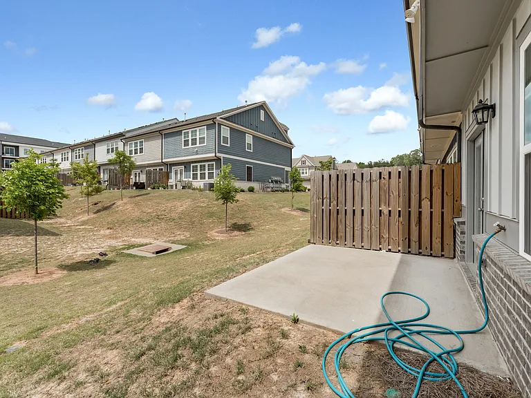Back porch of property