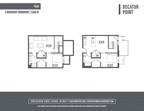 Floor plan Peak Townhome
