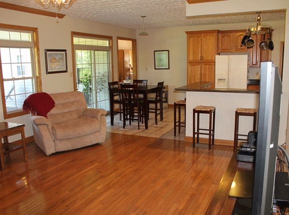 Living room to kitchen