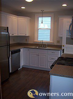Wood Laminate Floors in Kitchen