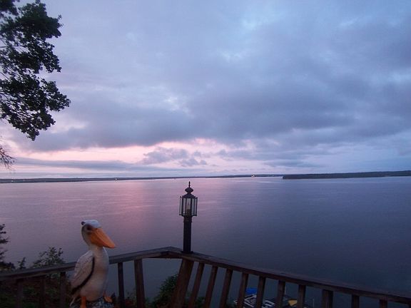 Sunset view from upper deck