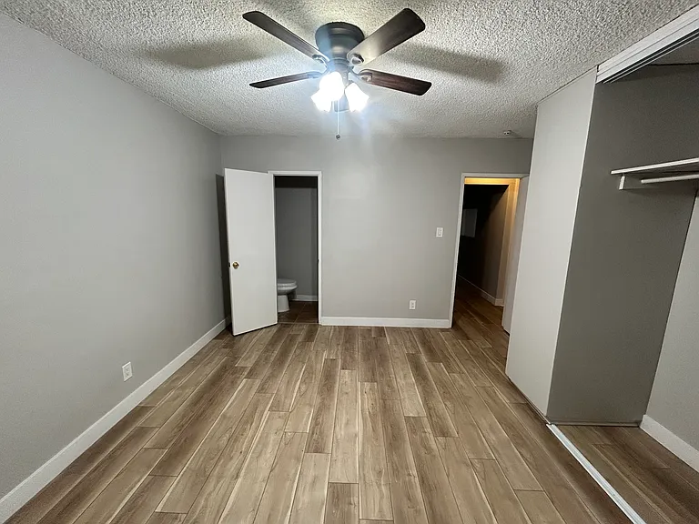 Half bathroom in primary bedroom