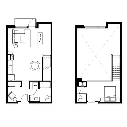 Floor plan Studio Loft 9