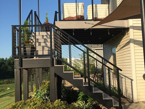 Stainless cable handrail