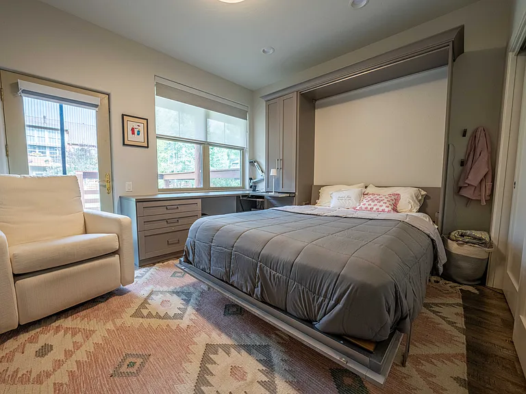 Bedroom #3 with California Closets murphy bed.