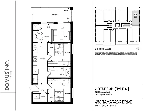 Floor plan 2 Bed Type C