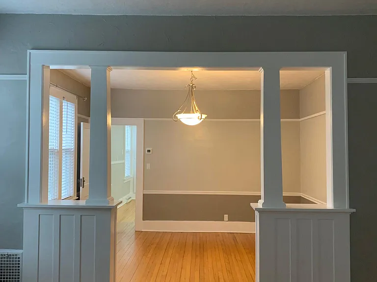 Living room looking into dining room
