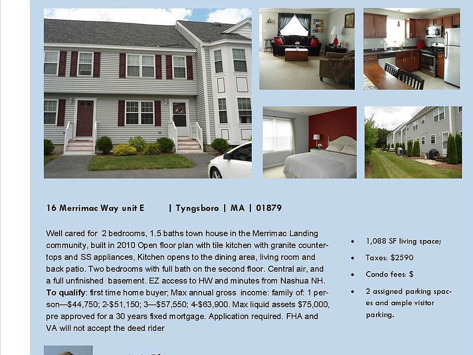 16 Merrimac way  E Tyngsboro info