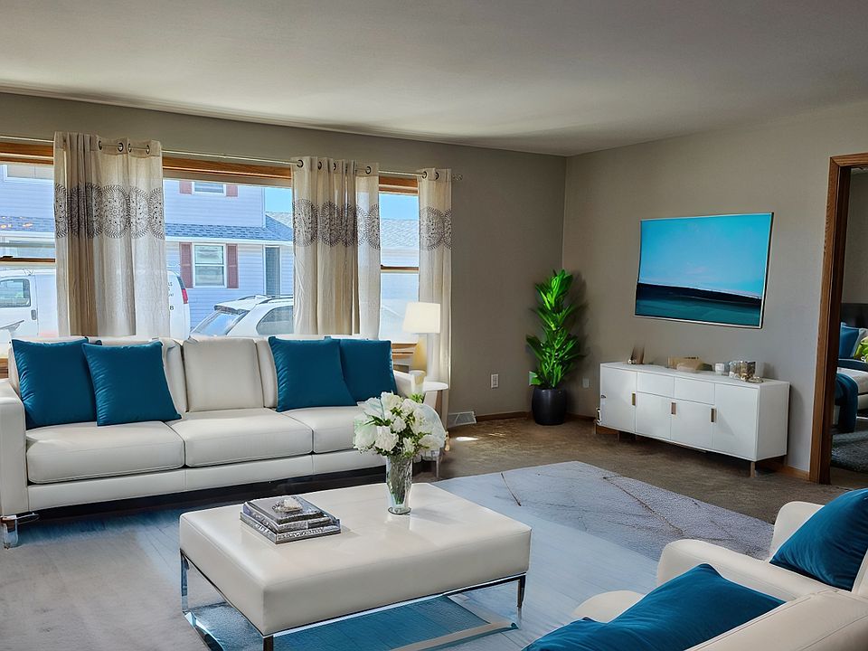 Curtain's and or blinds are included. This apartment has carpet with new bathroom and kitchen vinyl.