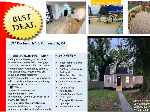3107 Dartmouth St, Portsmouth, VA 23707