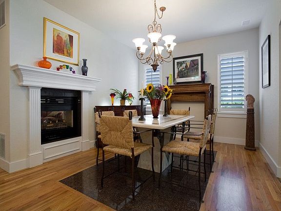 Formal Dining Room with Dual Sided Fireplace