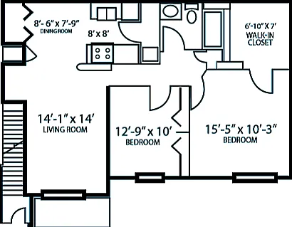 The Ashbrook.The Parker - 2B1B (1051 - 1112 sq ft) The Ashbrook.The Parker - 2B1B (1051 - 1112 sq ft)