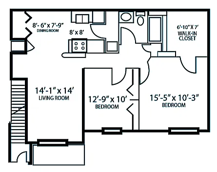 Floor plan Parker