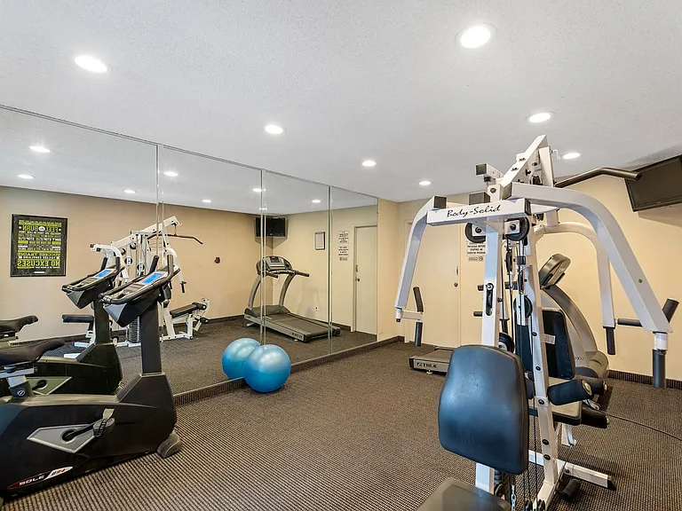 Community Gym at the Enclave Apartments in Studio City, CA