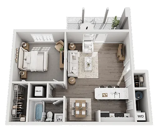 Floor plan One Bedroom