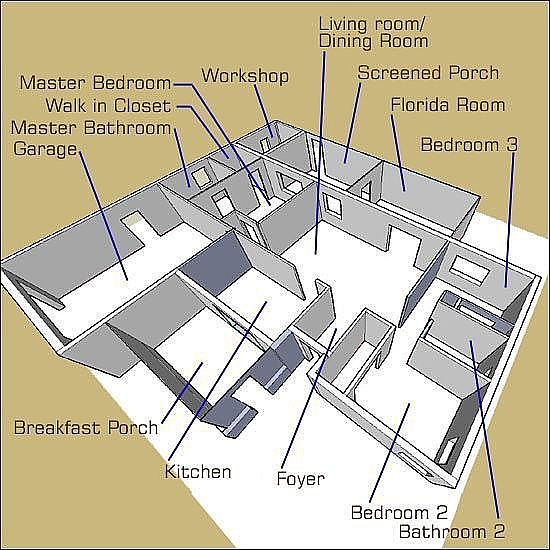 3D Floorplan detail