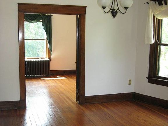 Dining room and living room areas