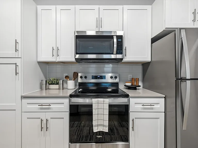 Bright & Modern Kitchen with Stainless Steel Appliances