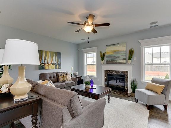 Great Room. Photo shown similar to home being built.