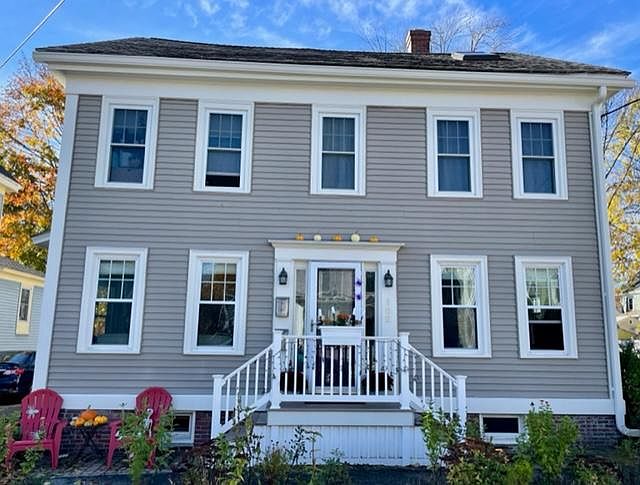 Lovingly maintained 1852 Colonial w/2
designated parking spots to left of house for tenant