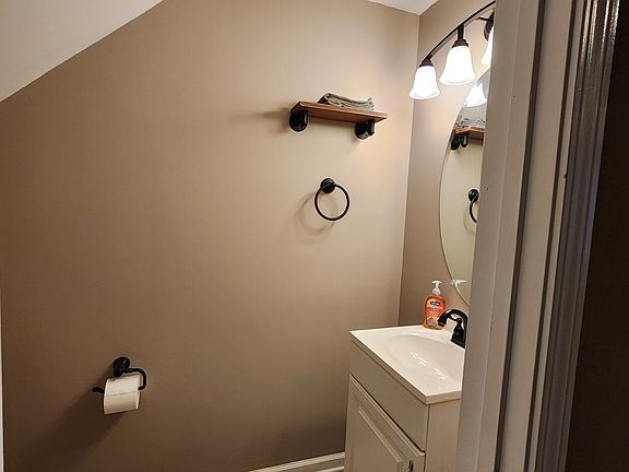 Flex space half bathroom.