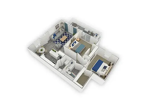 Floor plan 2X2-835