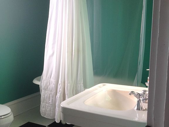 Bath with claw foot tub