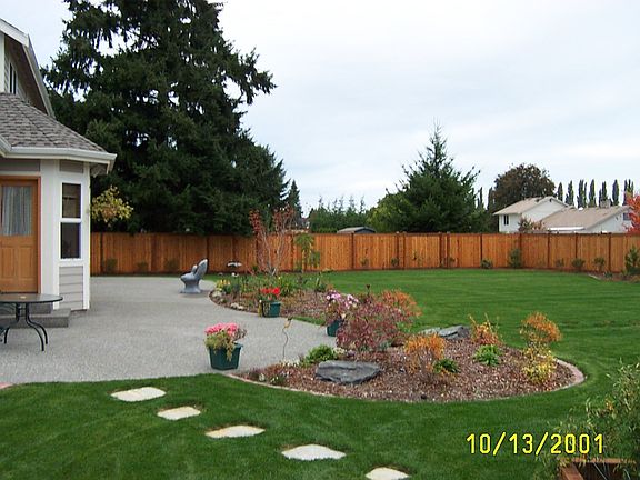 Backyard patio