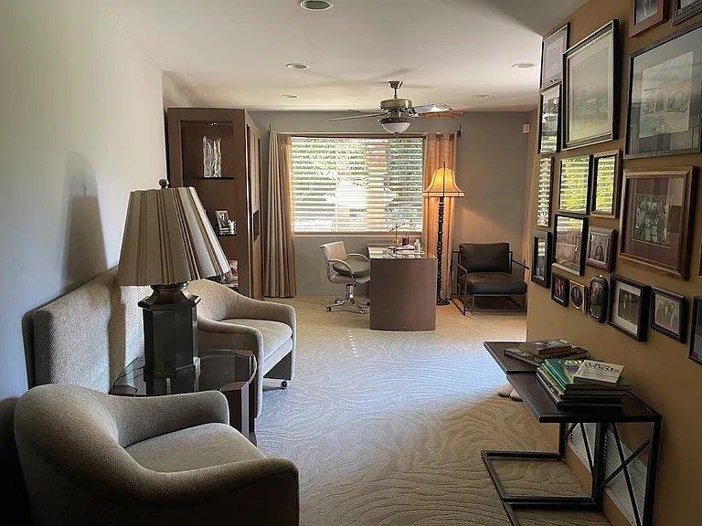 Office, den or second bedroom for master. Queen headboard on left shown-Queen bed included (from storage) upon request.