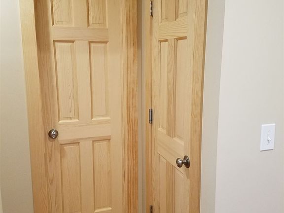 Pantry and half bath off kitchen