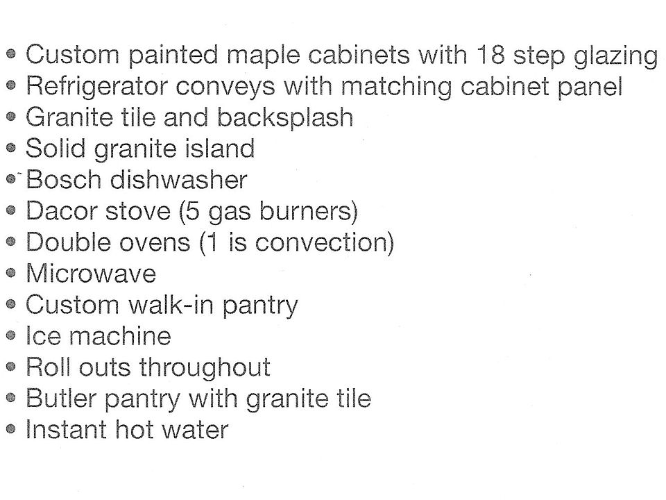 Kitchen Features