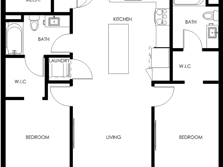 Bernina | 2bd, 2ba - 887 sqft. Bernina | 2bd, 2ba - 887 sqft.