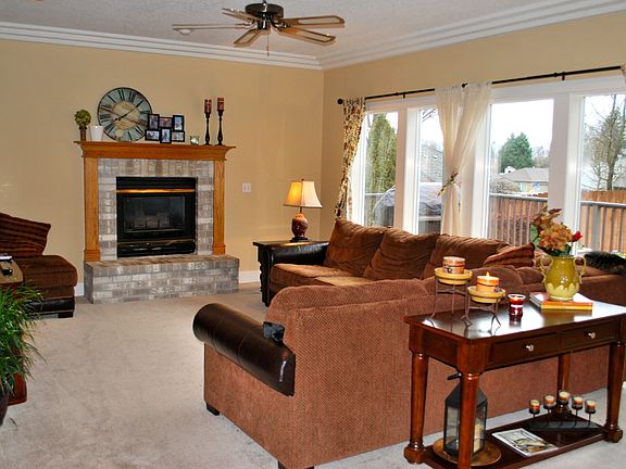Family room open to kitchen