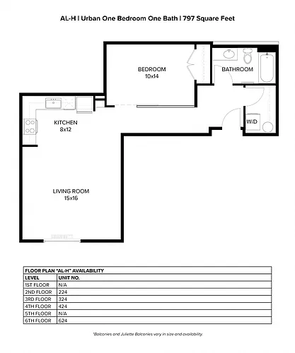 Floor plan Urban 1x1 I