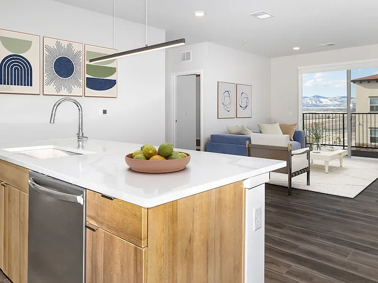 Living Room with Hard Surface Flooring