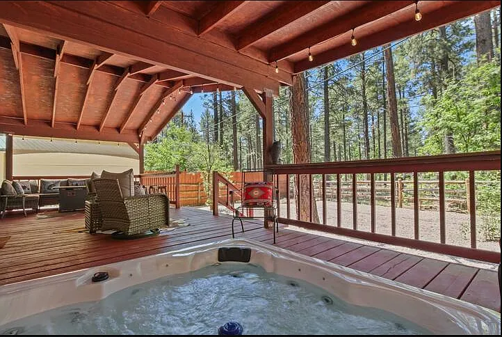Hot tub is the Best when you have this view.