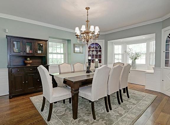 Dining Room With Built-Ins & Window Seat