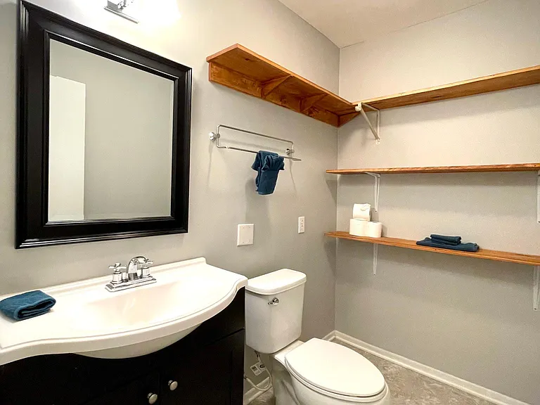Half-bath on lower level