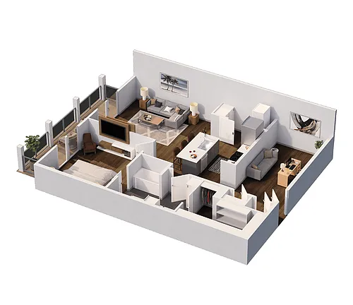 Floor plan A2a Plus Flex Space